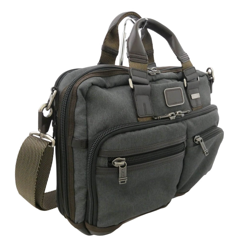 TUMI トゥミ 222640AT2 ALPHA BRAVO Andersen Slim Commuter Brief アンダーセン スリム コミューター ブリーフケース ビジネスバッグ グレー系【中古】