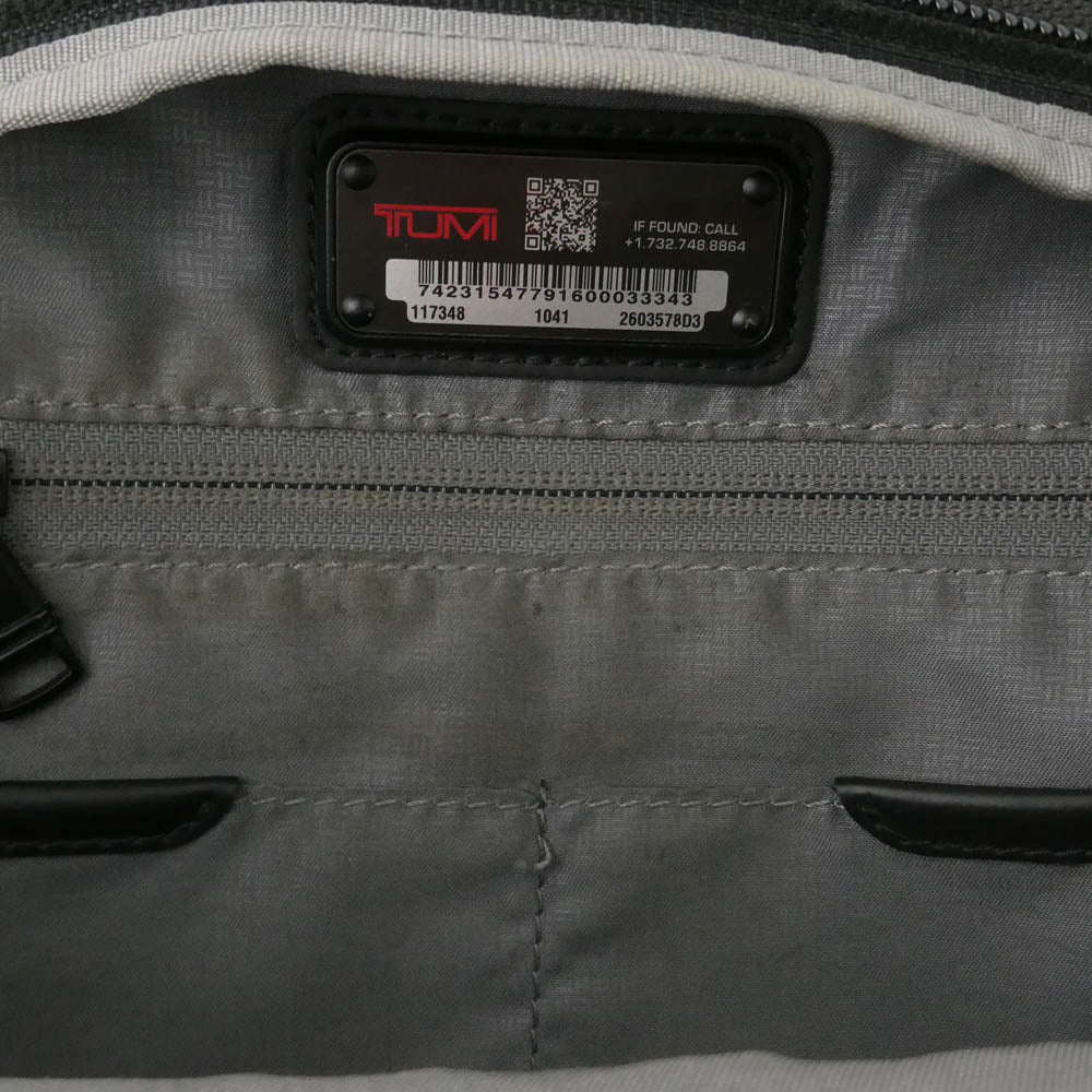 TUMI トゥミ 2603578D3 ALPHA 3 T-Pass Business Class Brief Pack ビジネス リュック バックパック ブラック系【中古】
