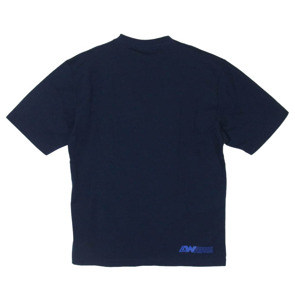 LOOPWHEELER ループウィラー 25周年記念 PEACE BIG LOVE 半袖 Tシャツ ネイビー系 L【極上美品】【中古】