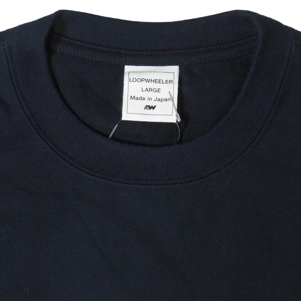 LOOPWHEELER ループウィラー 25周年記念 PEACE BIG LOVE 半袖 Tシャツ ネイビー系 L【極上美品】【中古】