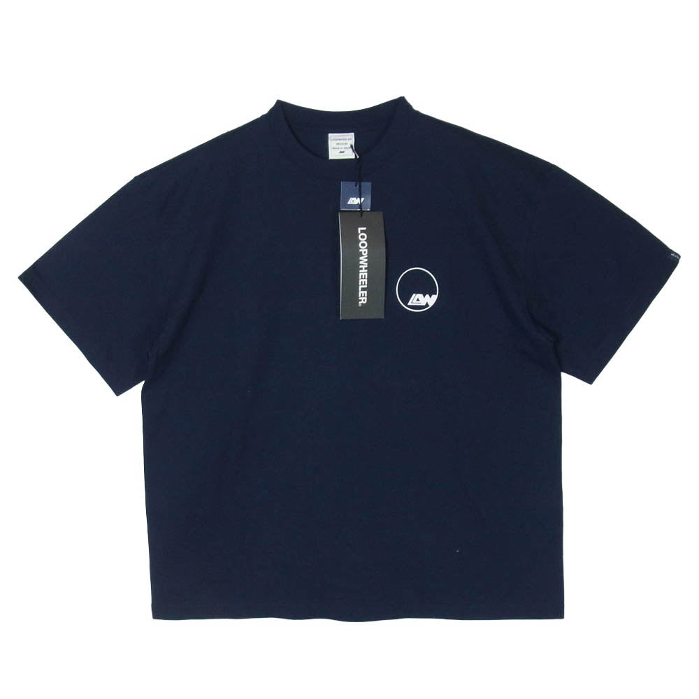 LOOPWHEELER ループウィラー 25周年記念 LOOP Team WHEELER 半袖 Tシャツ ネイビー系 M【極上美品】【中古】