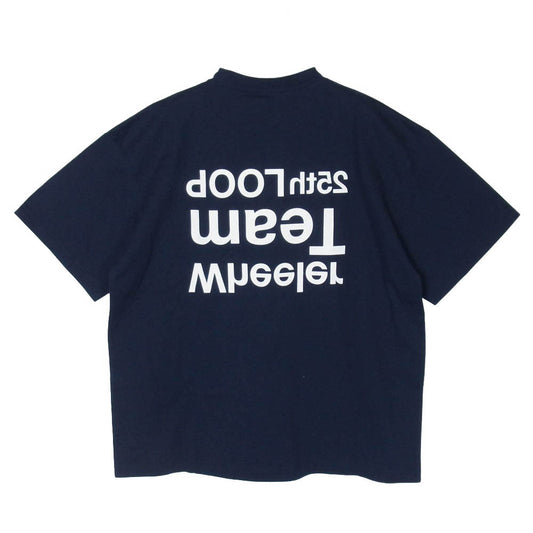LOOPWHEELER ループウィラー 25周年記念 LOOP Team WHEELER 半袖 Tシャツ ネイビー系 M【極上美品】【中古】
