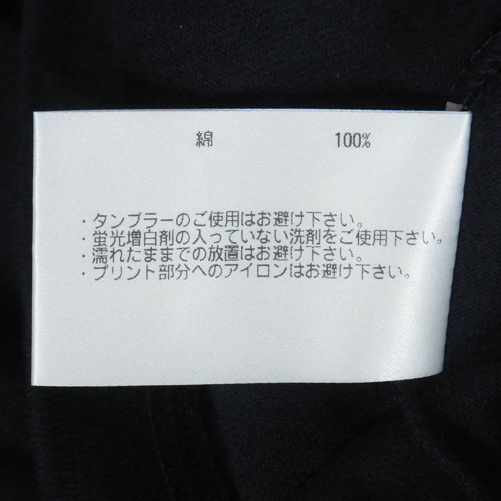 LOOPWHEELER ループウィラー トリコロールベア刺繍 ポケット付き 半袖 Tシャツ ネイビー系 L【美品】【中古】