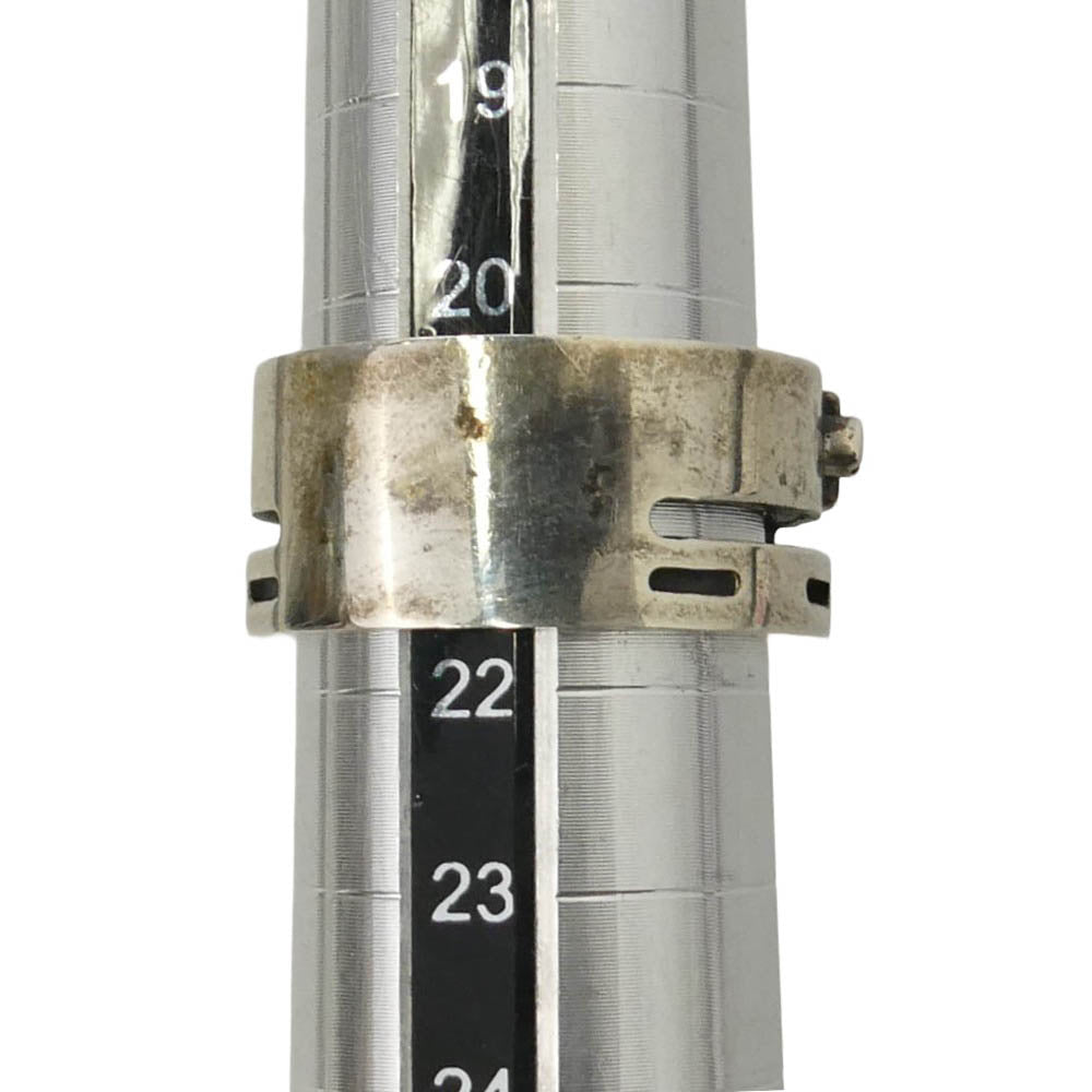Dr.MONROE ドクターモンロー FC-98TE メッセージプレート シルバー リング シルバー系 21号【中古】