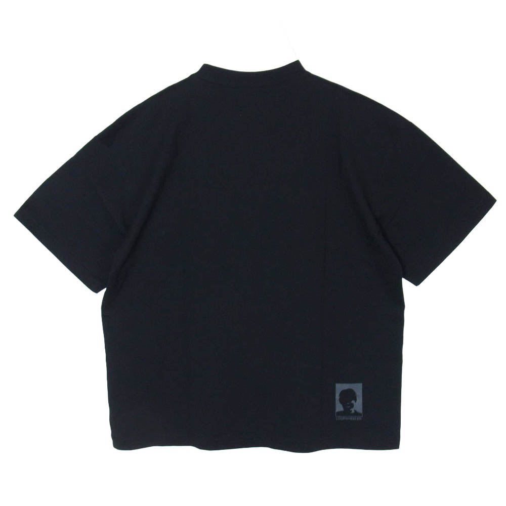 LOOPWHEELER ループウィラー x 内田洋一郎 mogno6 グラフィックプリント 半袖 Tシャツ ブラック系 M【美品】【中古】