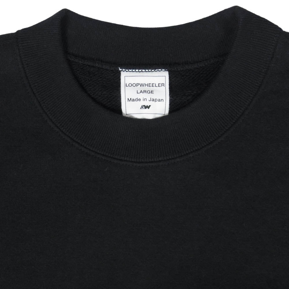 LOOPWHEELER ループウィラー LW360Boxlogo ボックスロゴ プリント クルーネック スウェット トレーナー ブラック系 L【極上美品】【中古】