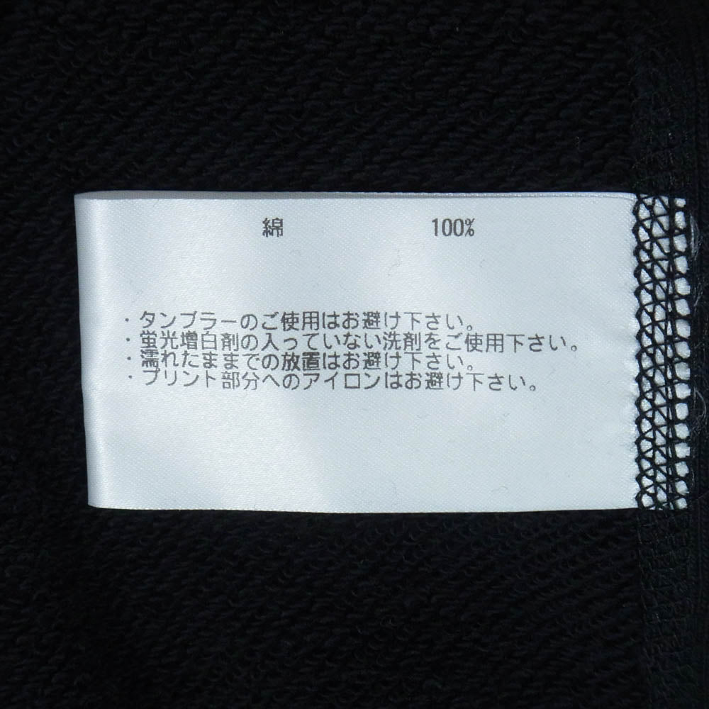 LOOPWHEELER ループウィラー LW360Boxlogo ボックスロゴ プリント クルーネック スウェット トレーナー ブラック系 L【極上美品】【中古】