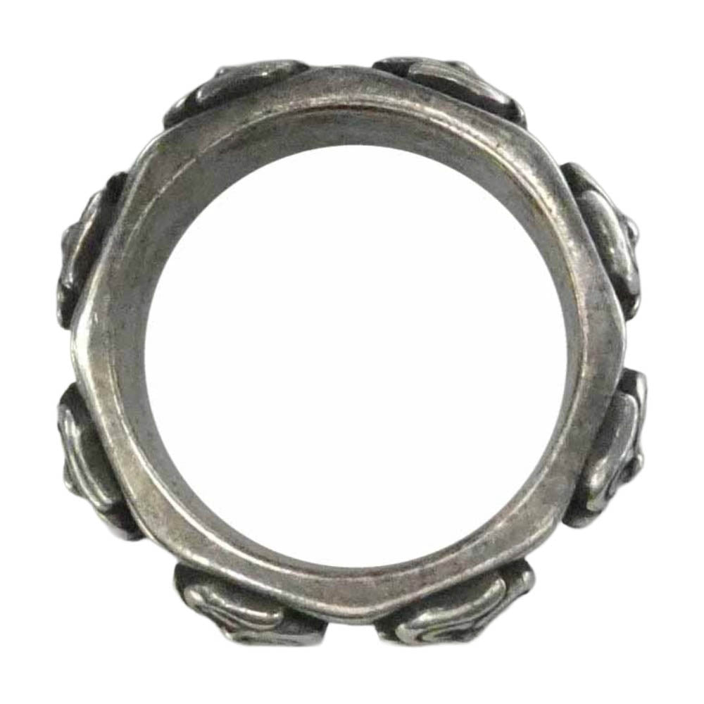 Shin's SCULPTURE シンズスカルプチャー S Cross Band Ring エスクロス バンド リング シルバー系 約18.5号【中古】