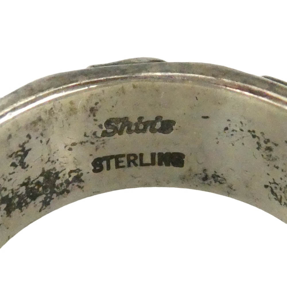 Shin's SCULPTURE シンズスカルプチャー S Cross Band Ring エスクロス バンド リング シルバー系 約18.5号【中古】