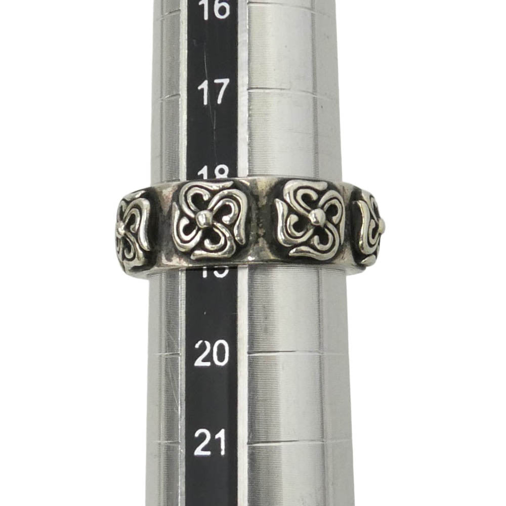 Shin's SCULPTURE シンズスカルプチャー S Cross Band Ring エスクロス バンド リング シルバー系 約18.5号【中古】