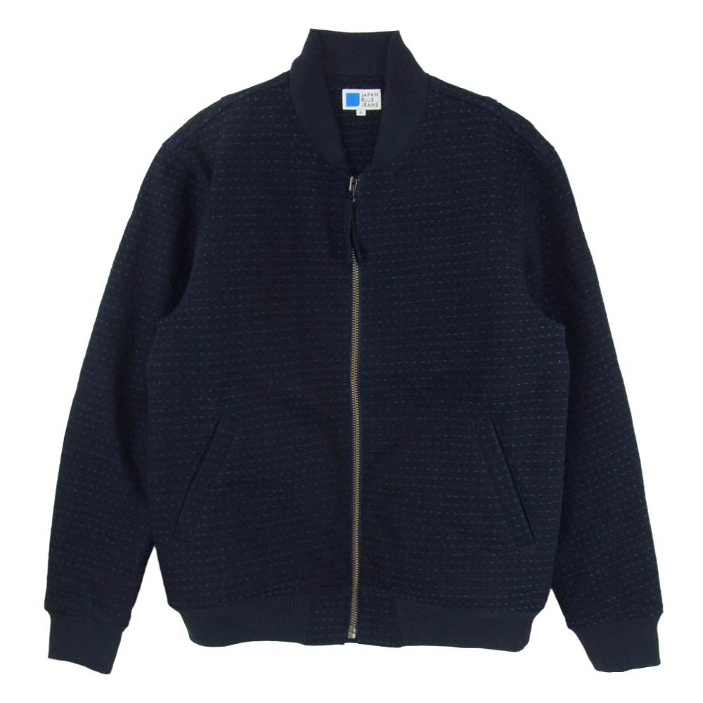 JAPAN BLUE JEANS ジャパンブルージーンズ 刺し子 サシコ ボンバージャケット ブルゾン ネイビー系 L【中古】