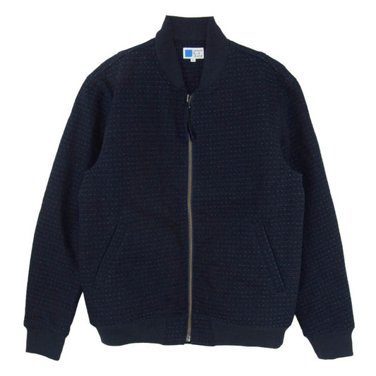 JAPAN BLUE JEANS ジャパンブルージーンズ 刺し子 サシコ ボンバージャケット ブルゾン ネイビー系 L【中古】