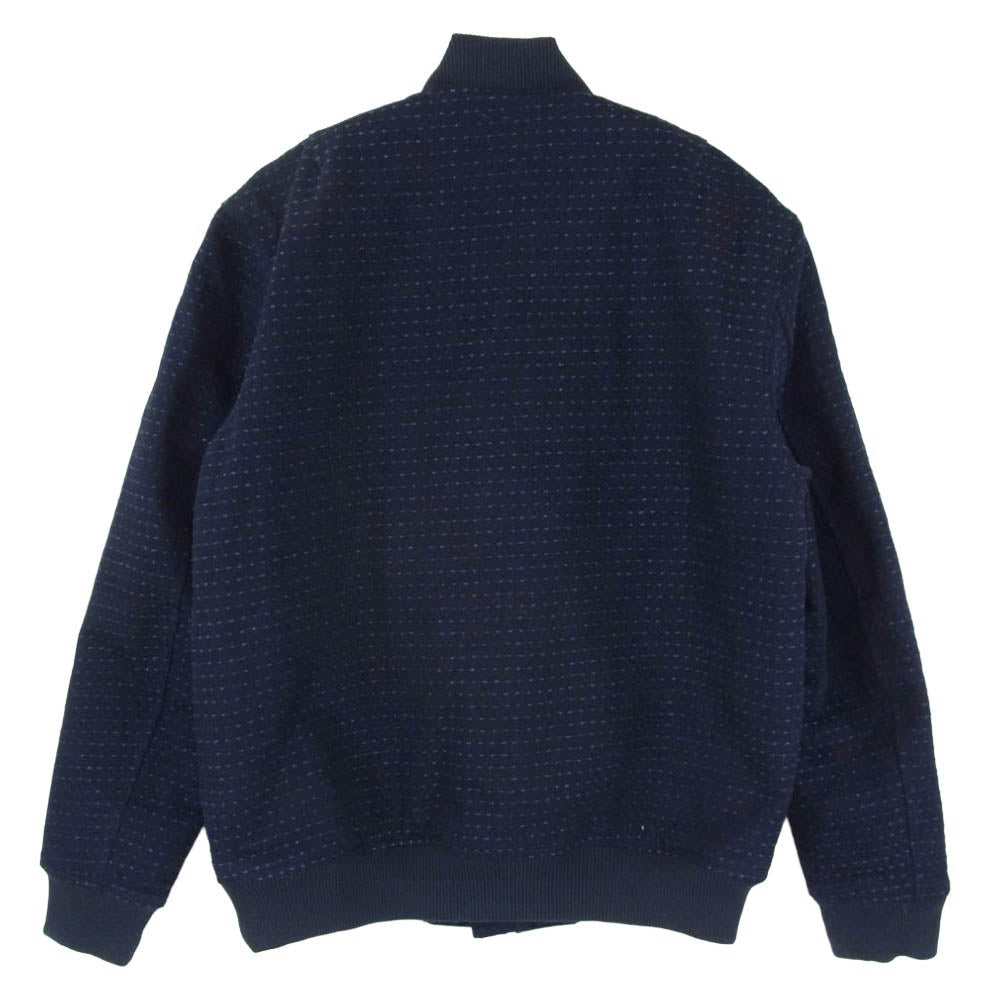 JAPAN BLUE JEANS ジャパンブルージーンズ 刺し子 サシコ ボンバージャケット ブルゾン ネイビー系 L【中古】