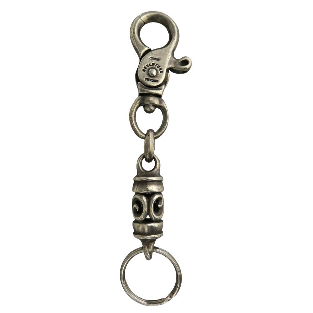 Shin's SCULPTURE シンズスカルプチャー クリップ キーリング キーチェーン キーホルダー シルバー系【中古】