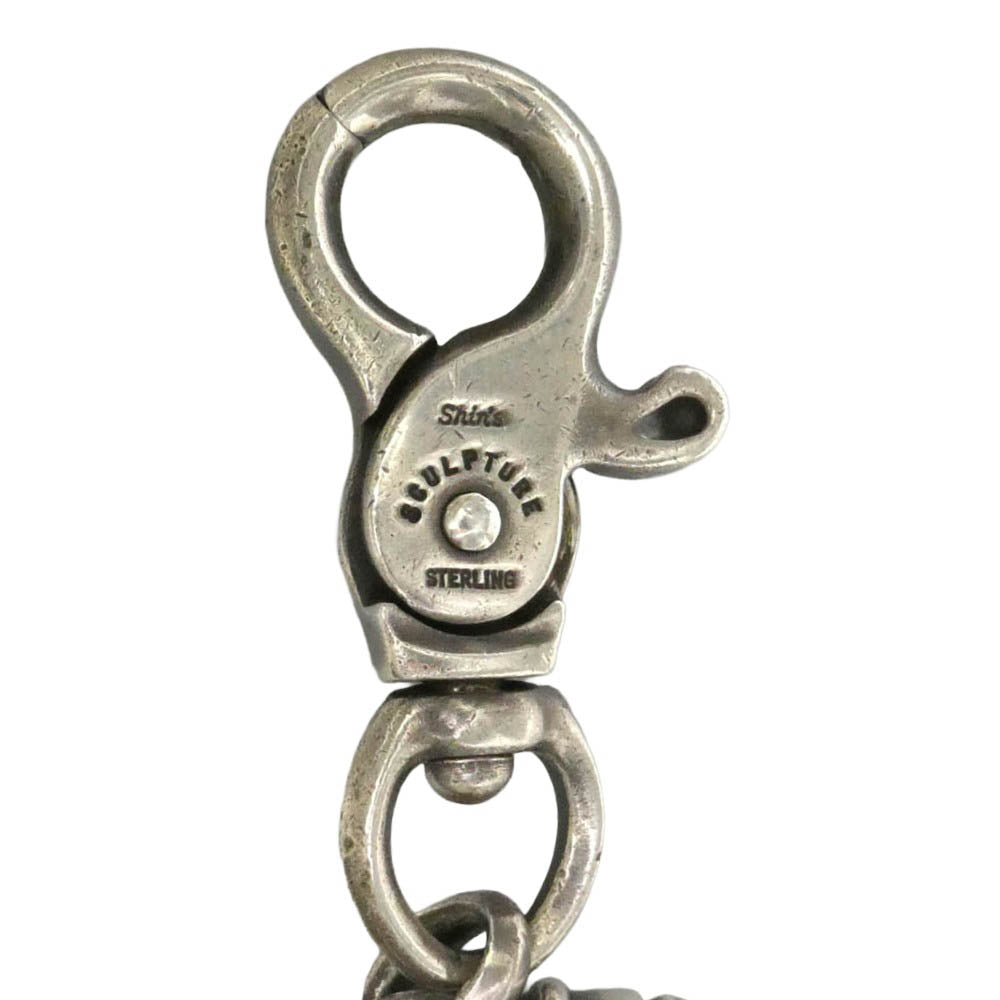 Shin's SCULPTURE シンズスカルプチャー クリップ キーリング キーチェーン キーホルダー シルバー系【中古】