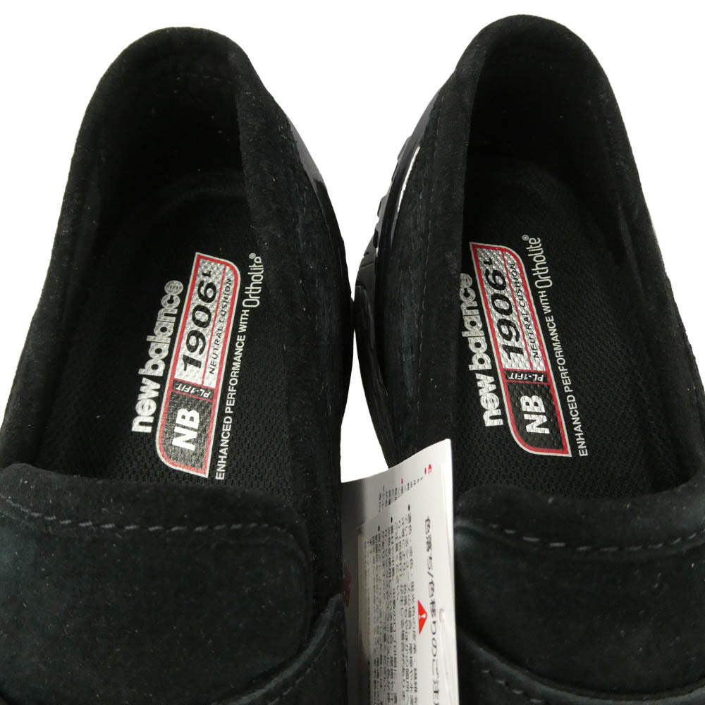 NEW BALANCE ニューバランス U1906LNT Black Suede スエード ローファー スニーカー ブラック系 27cm【新古品】【未使用】【中古】