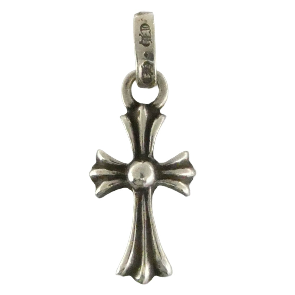 CHROME HEARTS クロムハーツ（原本無） 宝石鑑別書付属 CRS BBYFAT P DMND A ベイビーファット クロス チャーム アフターパヴェダイヤモンド ペンダントトップ シルバー系【中古】