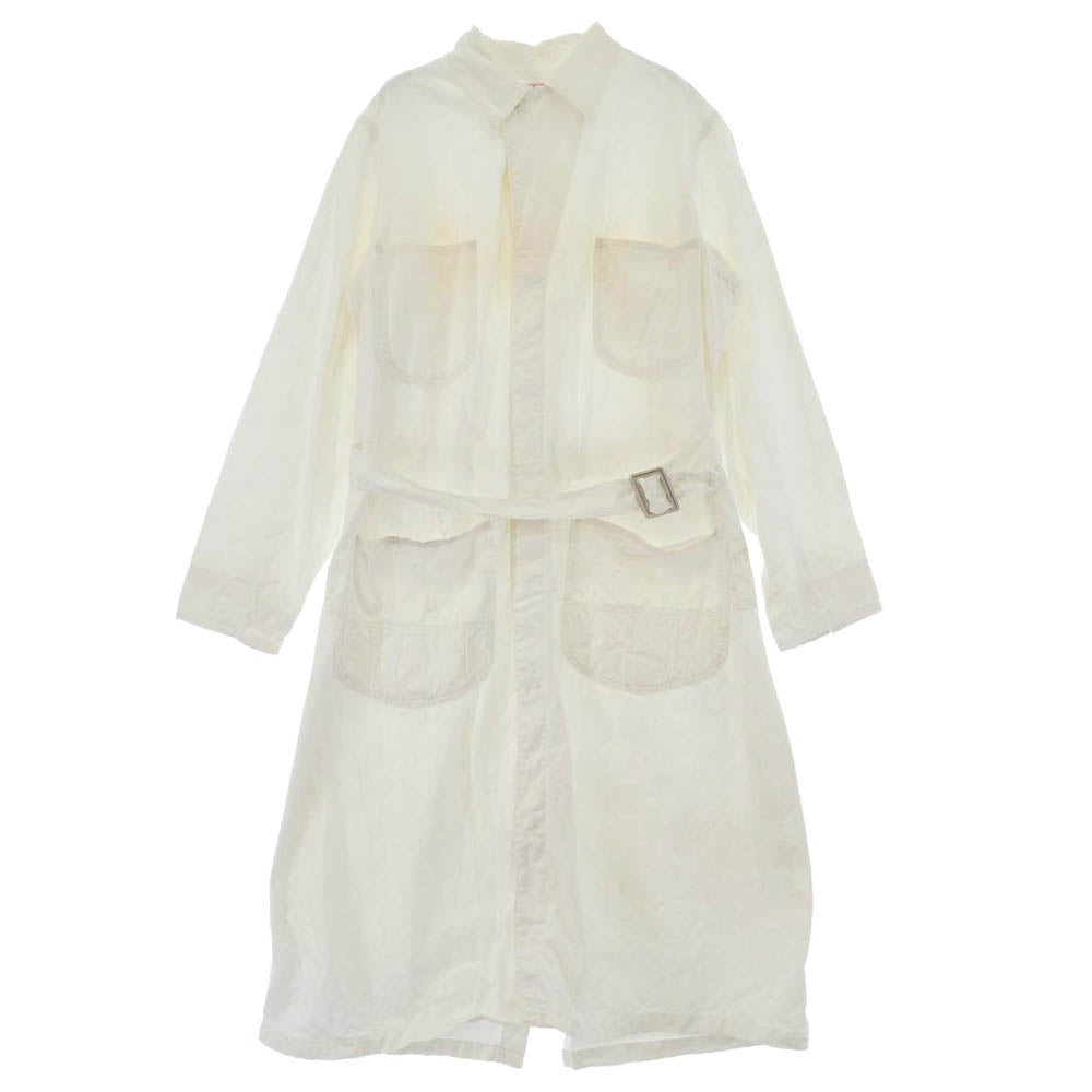 Lee リー 50s SANFORIZED HBT SERVICE COAT ヘリンボーンツイル サービスコート ショップコート オフホワイト系 40【中古】
