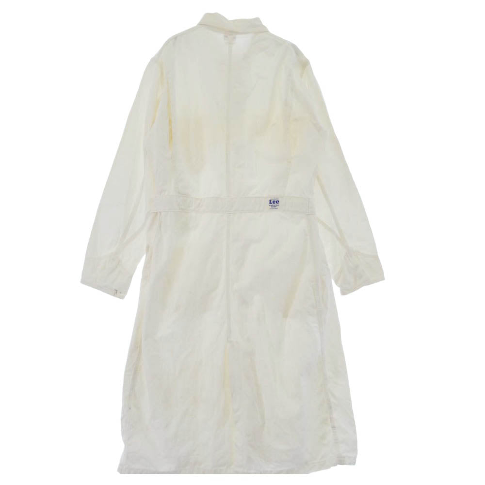 Lee リー 50s SANFORIZED HBT SERVICE COAT ヘリンボーンツイル サービスコート ショップコート オフホワイト系 40【中古】