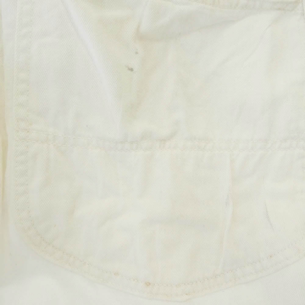 Lee リー 50s SANFORIZED HBT SERVICE COAT ヘリンボーンツイル サービスコート ショップコート オフホワイト系 40【中古】