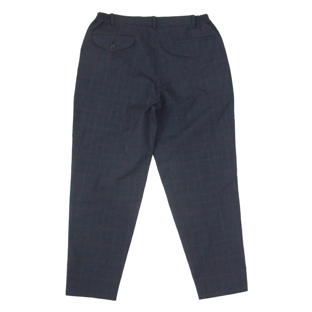 COMME des GARCONS HOMME DEUX コムデギャルソンオムドゥ 26SS DQ-P027-051 Wool Glen Check Windowpane Pants ウールグレンチェックウインドペンパンツ ネイビー系 M【極上美品】【中古】