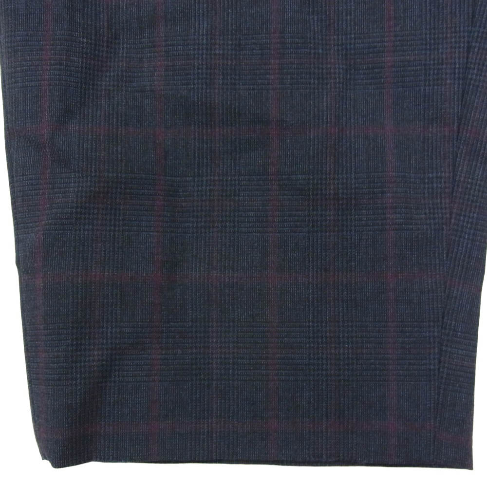COMME des GARCONS HOMME DEUX コムデギャルソンオムドゥ 26SS DQ-P027-051 Wool Glen Check Windowpane Pants ウールグレンチェックウインドペンパンツ ネイビー系 M【極上美品】【中古】