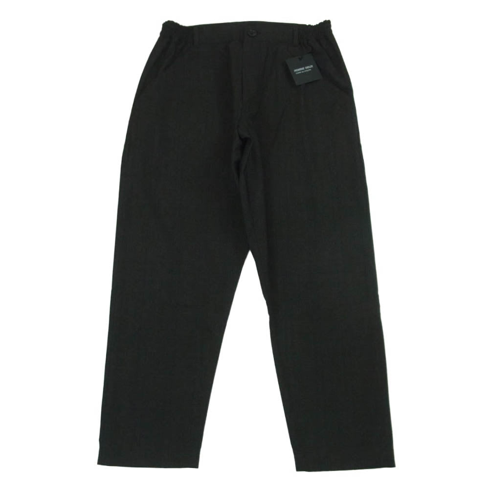 COMME des GARCONS HOMME DEUX コムデギャルソンオムドゥ 26SS DQ-P042-051 Wool Shadow Stripe Pants ウール ストライプ イージー スラックス パンツ ダークグレー系 ダークネイビー系 M【極上美品】【中古】