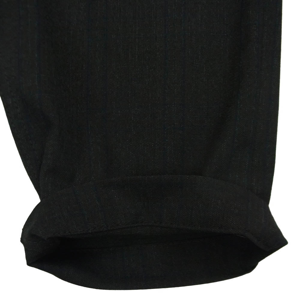 COMME des GARCONS HOMME DEUX コムデギャルソンオムドゥ 26SS DQ-P042-051 Wool Shadow Stripe Pants ウール ストライプ イージー スラックス パンツ ダークグレー系 ダークネイビー系 M【極上美品】【中古】