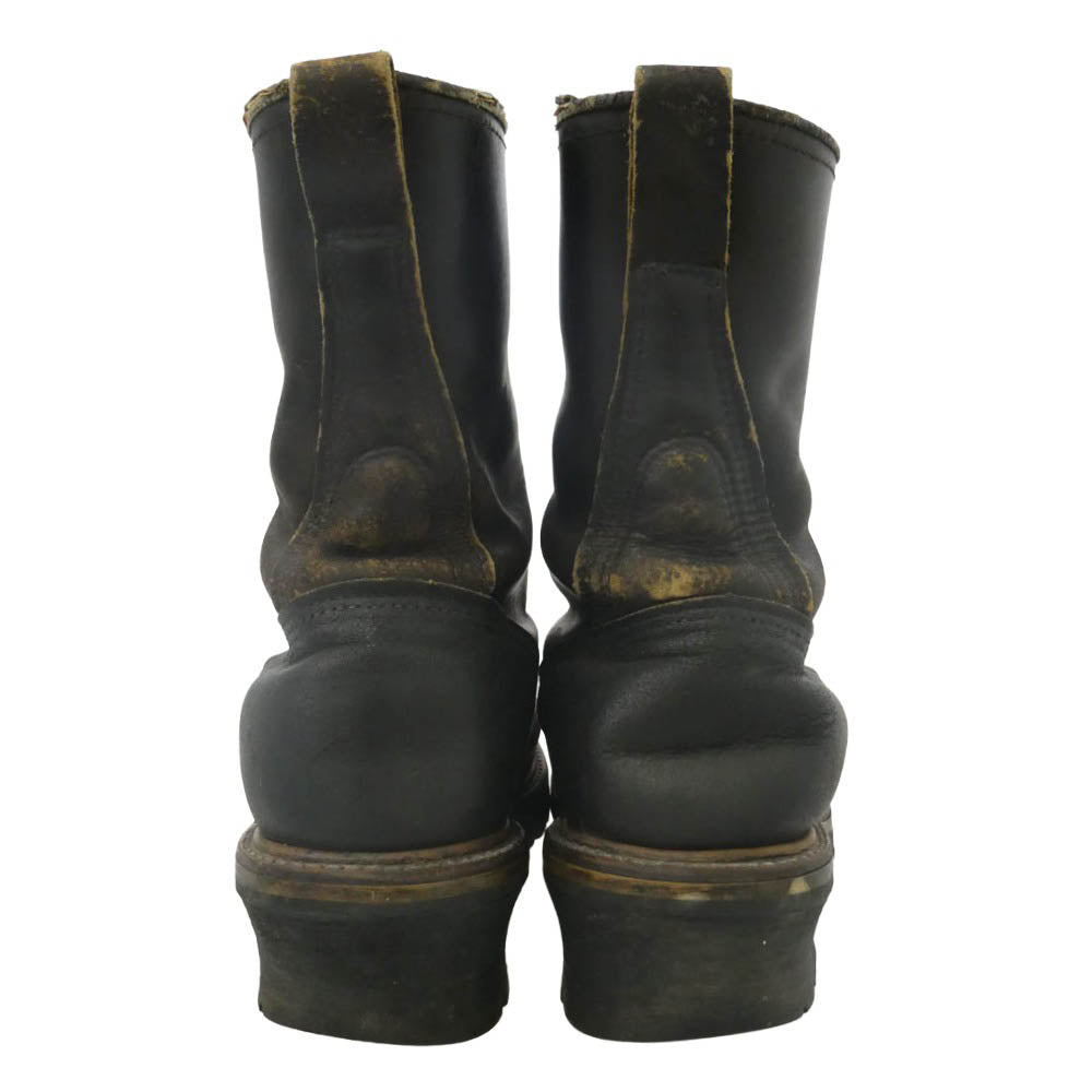 RED WING レッドウィング 2218 USA製 PT91 90s LOGGER BOOTS ロガー ブーツ ブラック系 9D【中古】