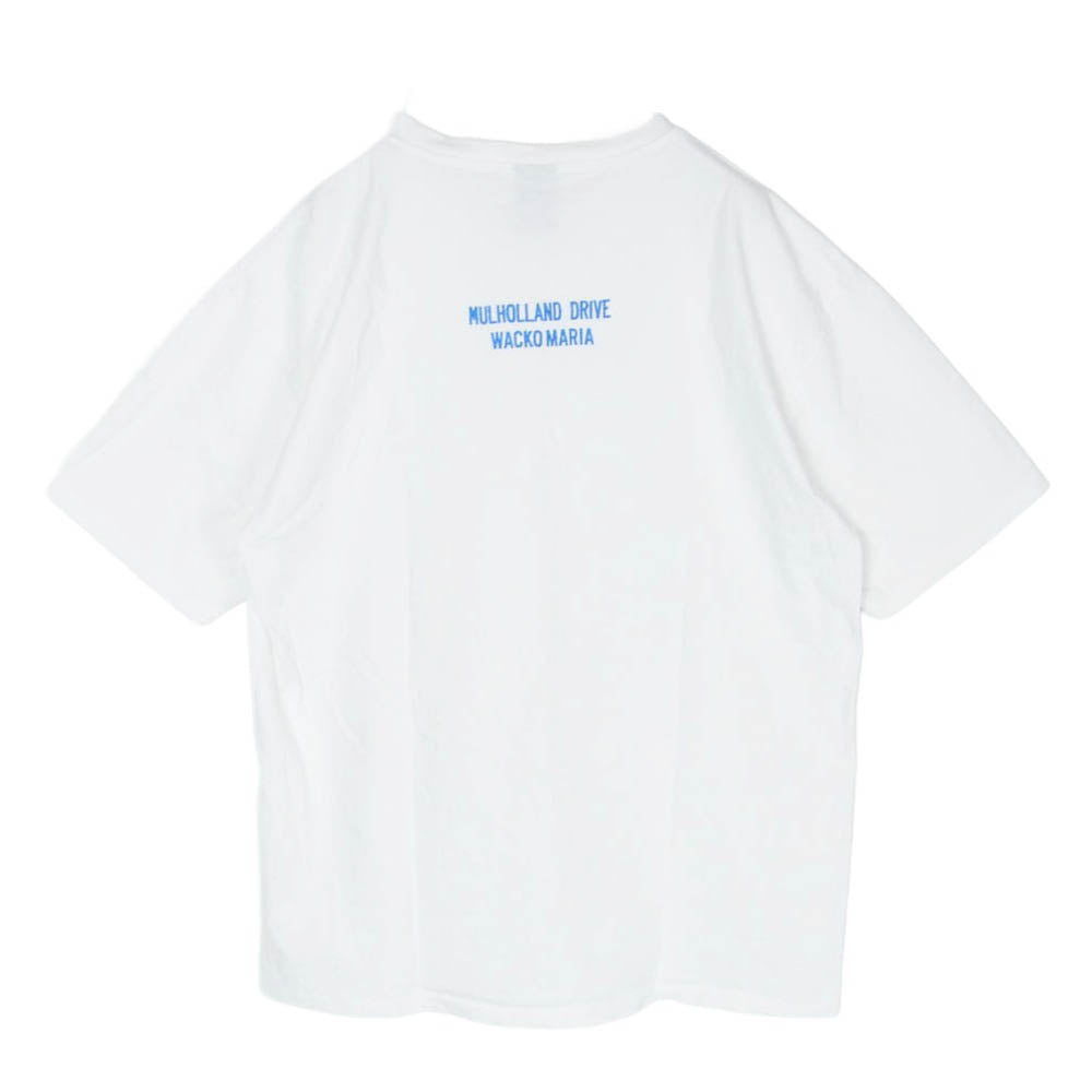 WACKO MARIA ワコマリア 26SS MULHOLLAND DRIVE WASHED HEAVY WEIGHT CREW NECK T-SHIRT TYPE-2 マルホランドドライブ ヘビーウエイト 半袖 Tシャツ ホワイト系 L【中古】