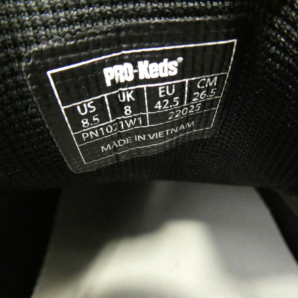 WACKO MARIA ワコマリア PRO-Keds プロケッズ PN1021W1 × PRO-Keds プロケッズ ROYAL PLUS SUEDE LO ロイヤルプラス スエード ロー スニーカー ブラック系 26.5cm【中古】