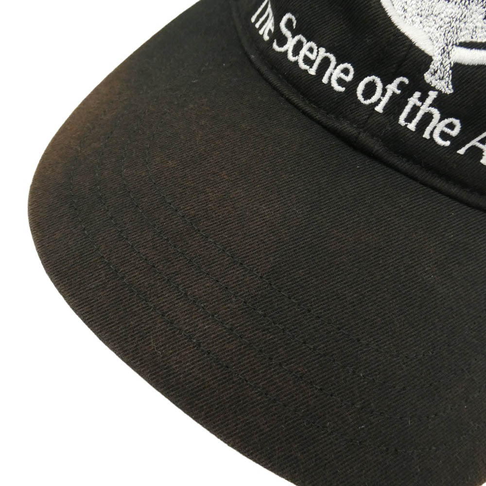 エムエーエスユー MB EMBROIDERY CAP 刺繍 キャップ 帽子 ブラック系【中古】