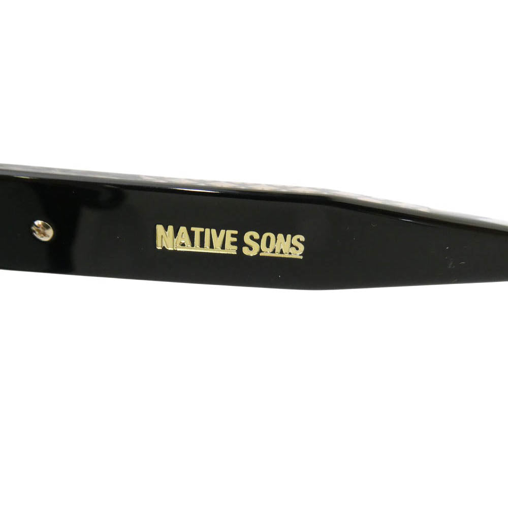 NATIVE SONS ネイティヴサンズ PL-069E McClane マクレーン 眼鏡 サングラス アイウェア ブラック系 45.7□23.9-145【中古】