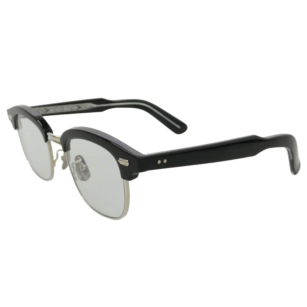 イエローズプラス KENRICK 01W ケンリック 眼鏡 サングラス アイウェア ブラック系 46□21.5【中古】