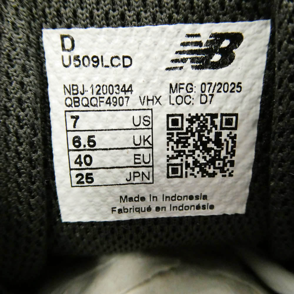 COMME des GARCONS HOMME コムデギャルソンオム NEW BALANCE ニューバランス × New Balance ニューバランス U509LCD 509 ローカット スニーカー Grey グレー系 チャコール系 25cm【新古品】【未使用】【中古】