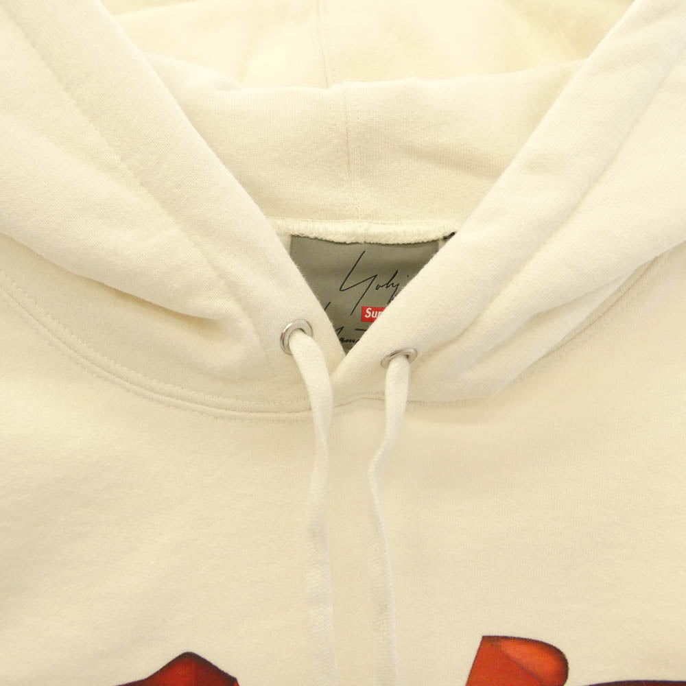 Supreme シュプリーム Yohji Yamamoto ヨウジヤマモト × Yohji Yamamoto ヨウジヤマモト Tekken Hooded Sweatshirt Stone 鉄拳 ストーン フーデッド スウェットシャツ パーカー ホワイト系 M【中古】