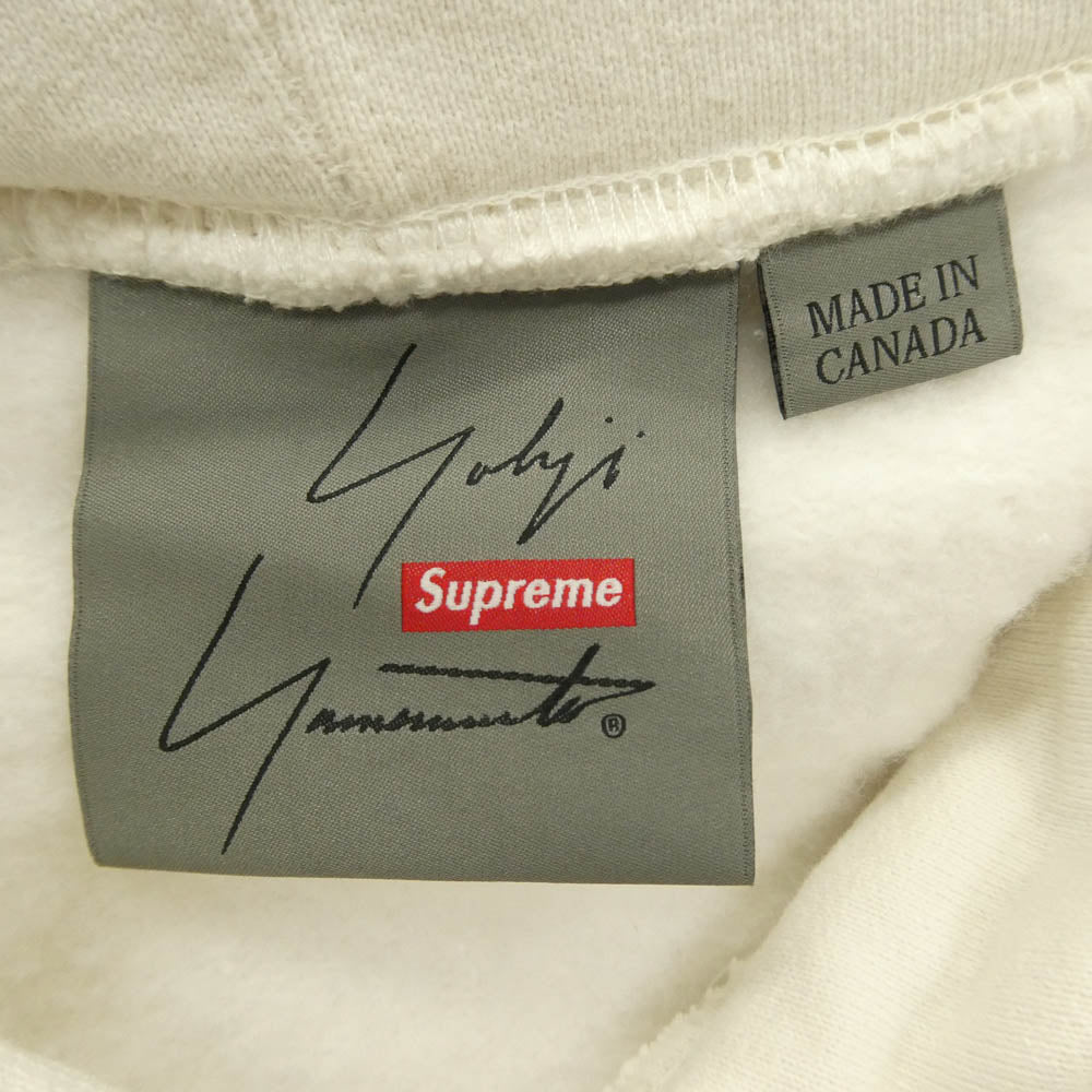 Supreme シュプリーム Yohji Yamamoto ヨウジヤマモト × Yohji Yamamoto ヨウジヤマモト Tekken Hooded Sweatshirt Stone 鉄拳 ストーン フーデッド スウェットシャツ パーカー ホワイト系 M【中古】