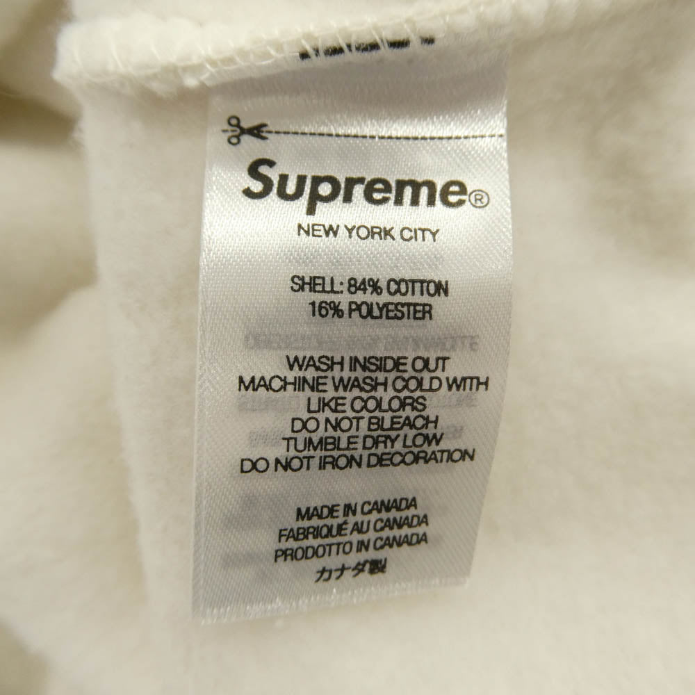 Supreme シュプリーム Yohji Yamamoto ヨウジヤマモト × Yohji Yamamoto ヨウジヤマモト Tekken Hooded Sweatshirt Stone 鉄拳 ストーン フーデッド スウェットシャツ パーカー ホワイト系 M【中古】