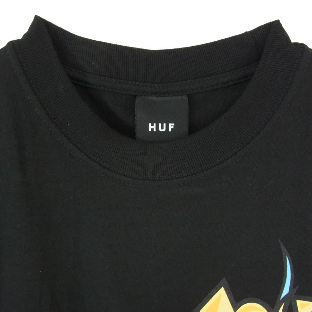 HUF ハフ 23SS TS01952 DICEY S/S TEE ダイシー ショートスリーブ Tシャツ 半袖カットソー ブラック系 L【極上美品】【中古】