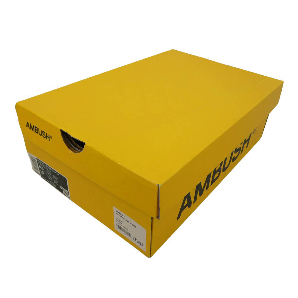 NIKE ナイキ AMBUSH アンブッシュ FB1299-200 × AMBUSH Air More Uptempo Low Vivid Sulfur and Limestone アンブッシュ エアモアアップテンポ ローカットスニーカー マルチカラー系 26.5cm【極上美品】【中古】