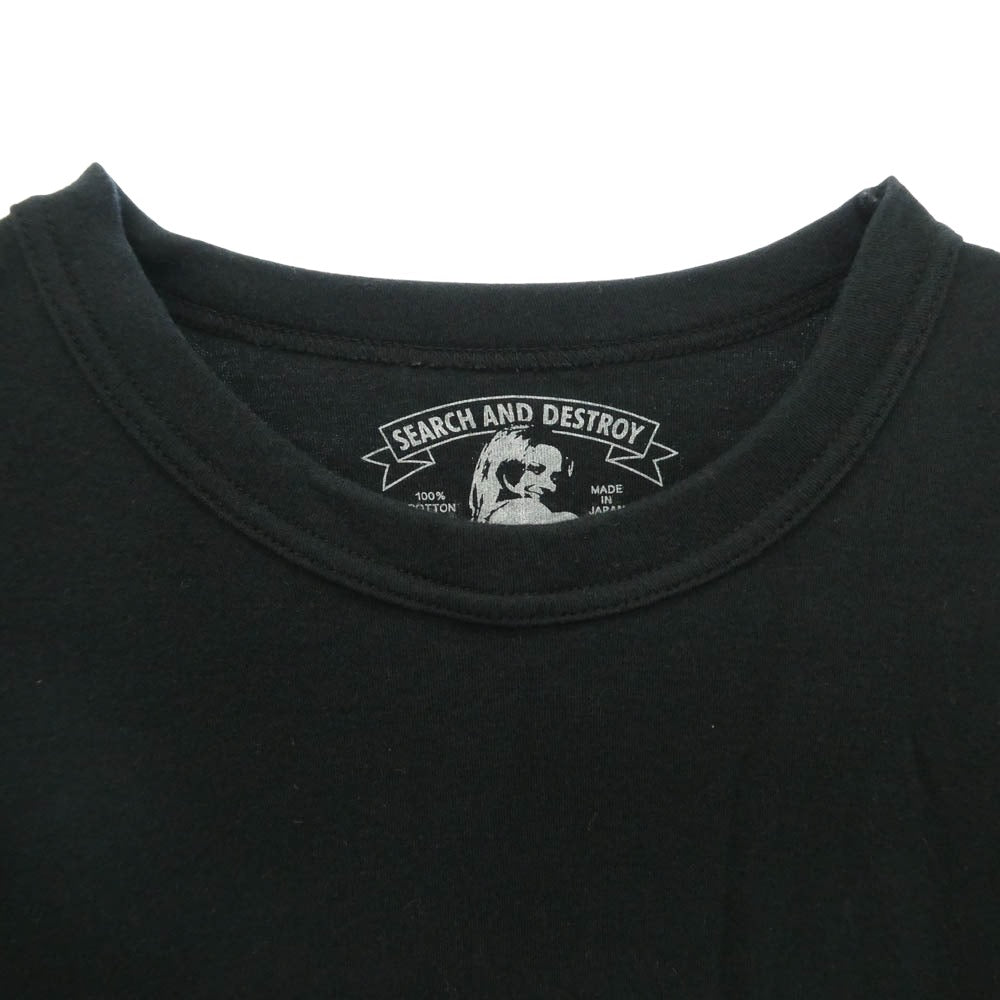 HYSTERIC GLAMOUR ヒステリックグラマー 02241CE01 HYS SYMBOL 2PAC パック 2点セット Tシャツ 半袖 ブラック系 L【中古】