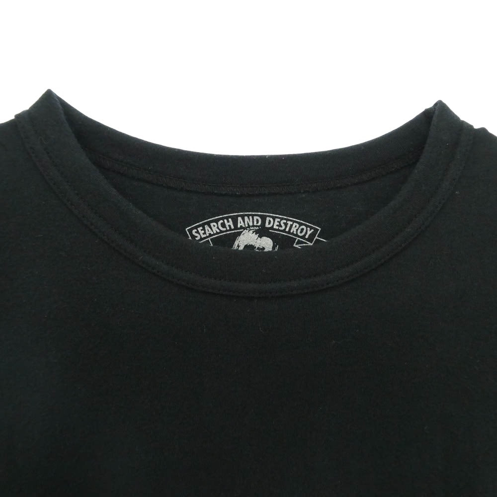 HYSTERIC GLAMOUR ヒステリックグラマー 02241CE01 HYS SYMBOL 2PAC パック 2点セット Tシャツ 半袖 ブラック系 L【中古】