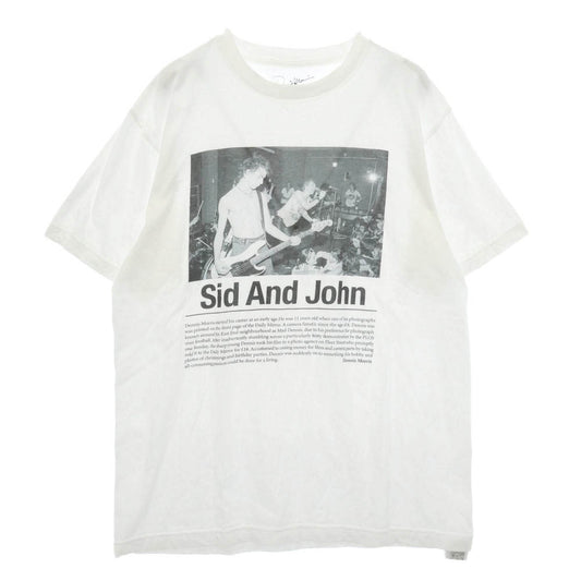 BEAMS ビームス TCCBEM-25AW-03CS Dennis Morris デニスモリス 別注 Sid And John セックスピストルズ シドヴィシャス ジョニーロットン プリント Tシャツ 半袖 ホワイト系 L【中古】