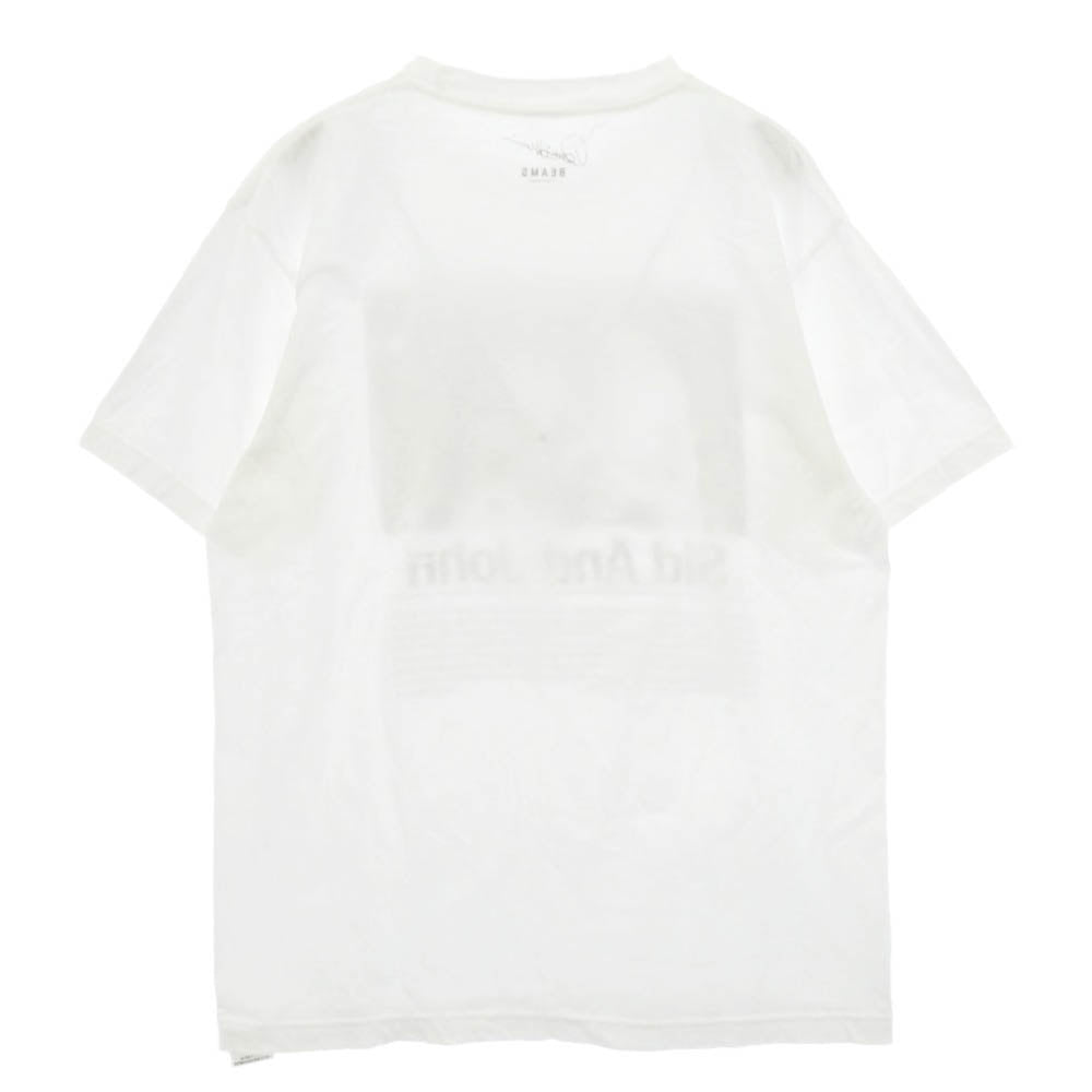 BEAMS ビームス TCCBEM-25AW-03CS Dennis Morris デニスモリス 別注 Sid And John セックスピストルズ シドヴィシャス ジョニーロットン プリント Tシャツ 半袖 ホワイト系 L【中古】