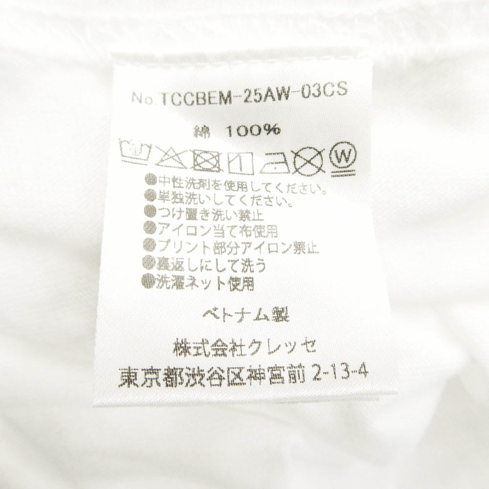 BEAMS ビームス TCCBEM-25AW-03CS Dennis Morris デニスモリス 別注 Sid And John セックスピストルズ シドヴィシャス ジョニーロットン プリント Tシャツ 半袖 ホワイト系 L【中古】