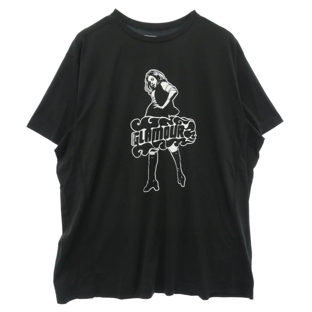 HYSTERIC GLAMOUR ヒステリックグラマー 02261CT40 VIXEN GIRL ファンクショナル プリント Tシャツ 半袖 ブラック系 L【中古】