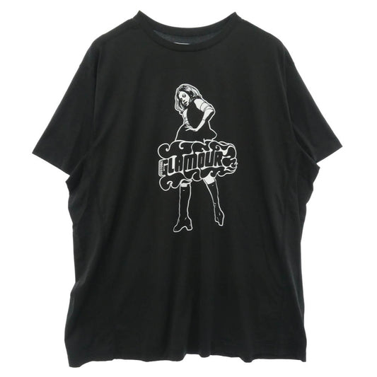 HYSTERIC GLAMOUR ヒステリックグラマー 02261CT40 VIXEN GIRL ファンクショナル プリント Tシャツ 半袖 ブラック系 L【中古】