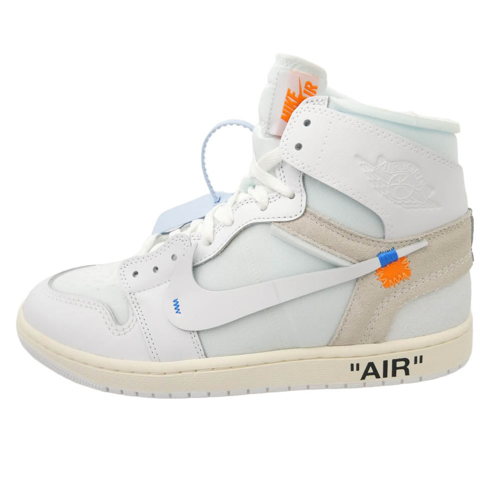 NIKE ナイキ AA3834-100 【フェイクバスターズ鑑定済】× Virgil Abloh Archive V.A.A. ヴァージルアブローアーカイブ Air Jordan 1 Retro High OG Alaska エアジョーダン1 レトロ ハイ OG アラスカ ハイカット スニーカー ホワイト系 28cm【新古品】【未使用】【中古】