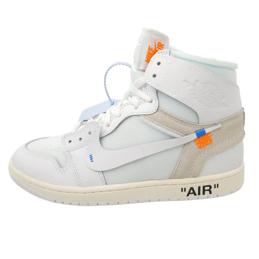 NIKE ナイキ AA3834-100 【フェイクバスターズ鑑定済】× Virgil Abloh Archive V.A.A. ヴァージルアブローアーカイブ Air Jordan 1 Retro High OG Alaska エアジョーダン1 レトロ ハイ OG アラスカ ハイカット スニーカー ホワイト系 28cm【新古品】【未使用】【中古】