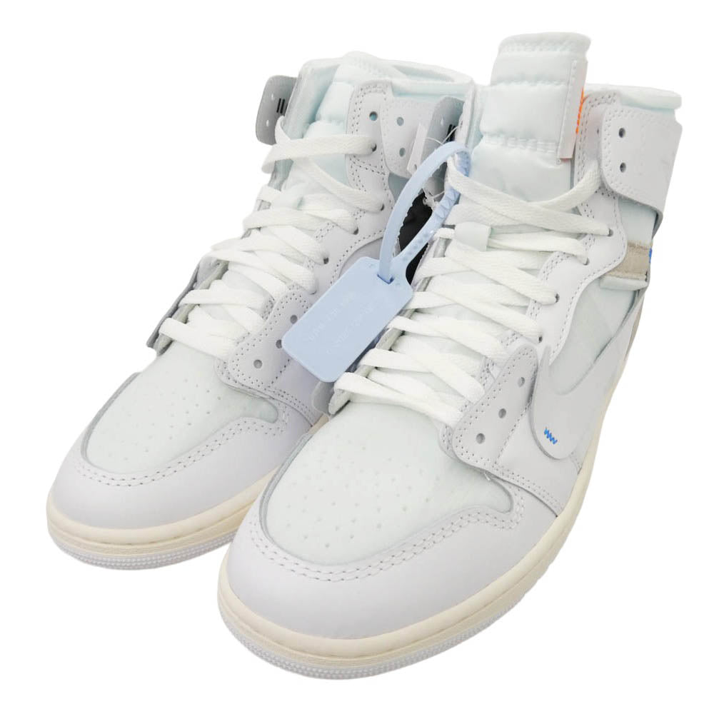 NIKE ナイキ AA3834-100 【フェイクバスターズ鑑定済】× Virgil Abloh Archive V.A.A. ヴァージルアブローアーカイブ Air Jordan 1 Retro High OG Alaska エアジョーダン1 レトロ ハイ OG アラスカ ハイカット スニーカー ホワイト系 28cm【新古品】【未使用】【中古】